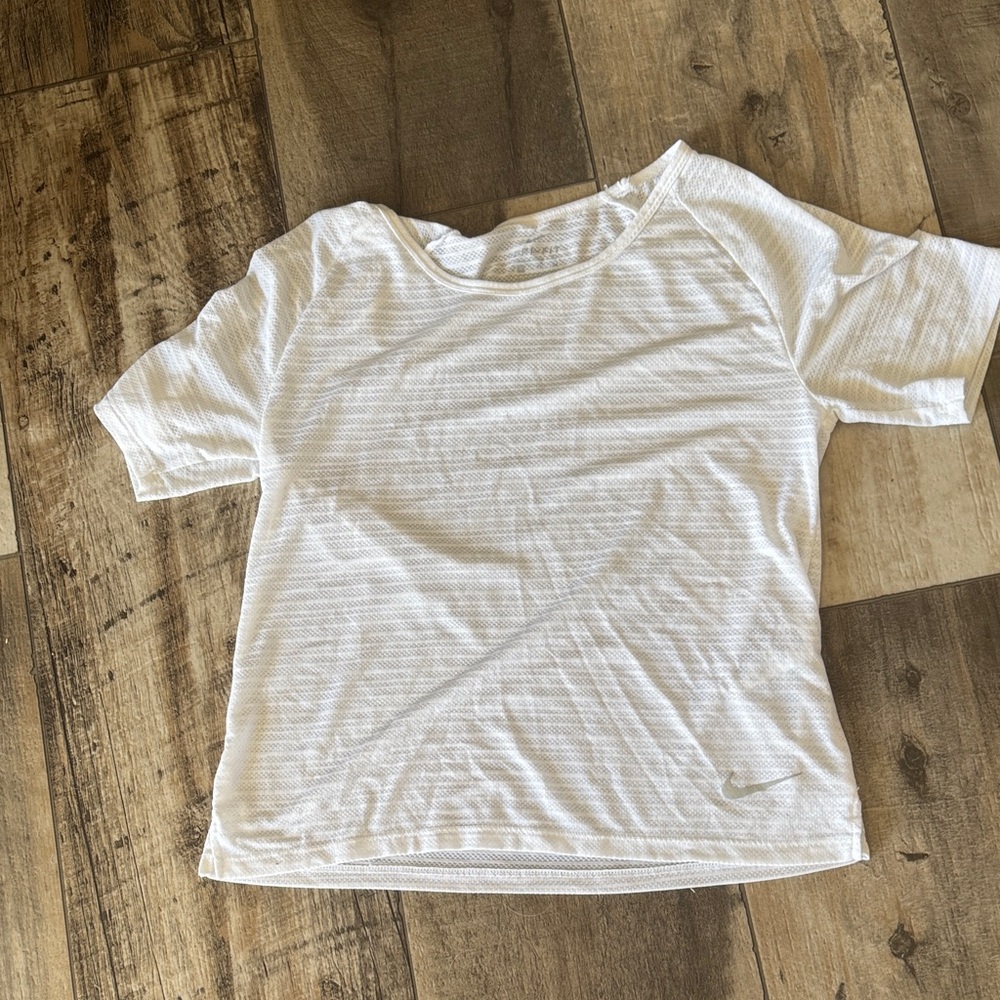 Nike mesh athletic top white